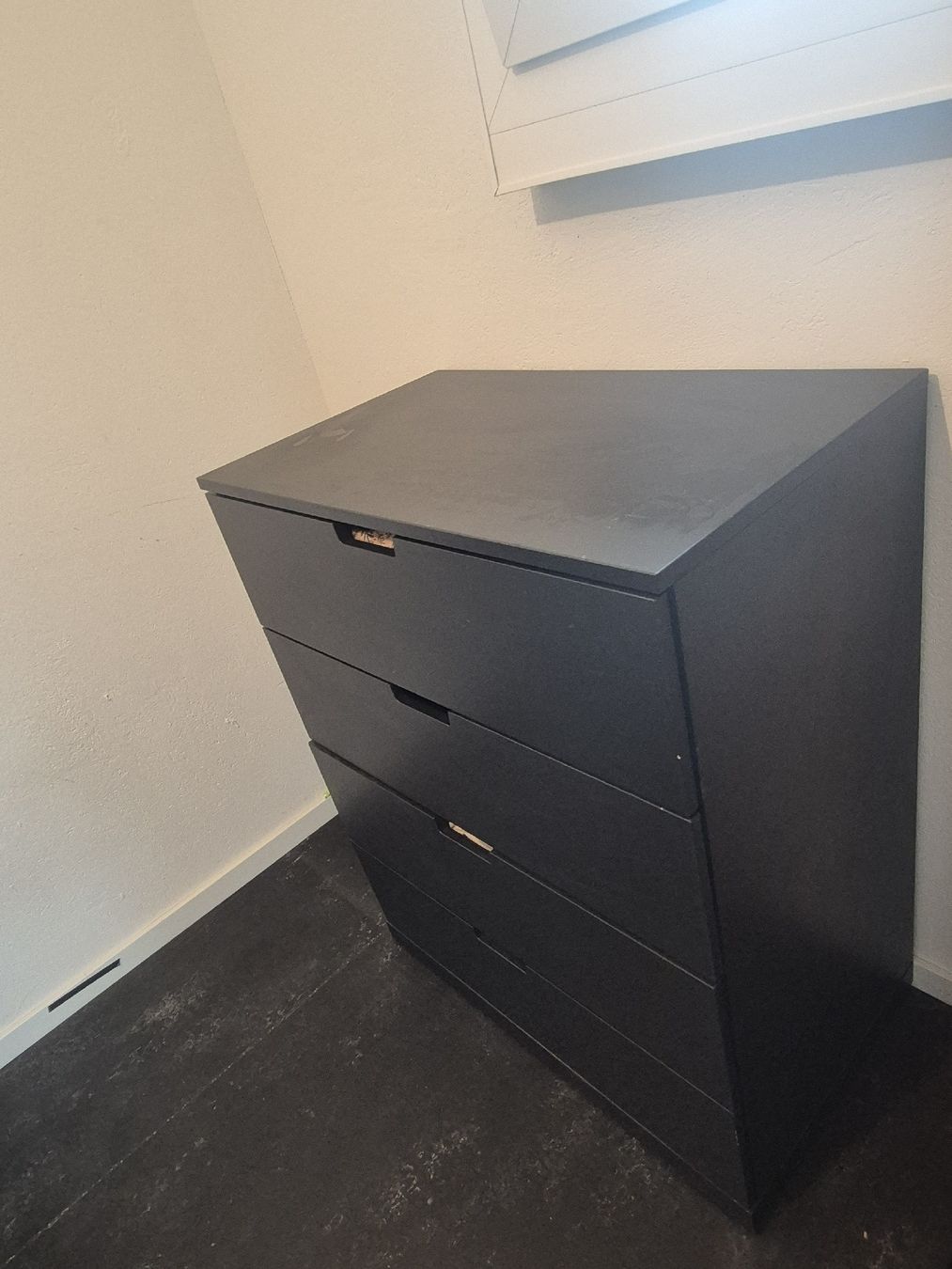 Cassettiere: NORDLI Kommode mit 3 Schubladen, anthrazit – Usato da Baden venduto da midewe