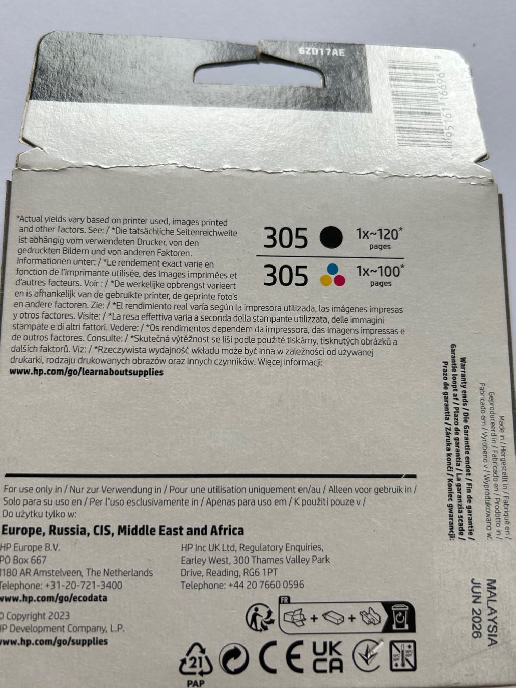 Hewlett Packard Druckerpatronen & Toner: HP 305 Druckerpatronen 2-pack - NEU – Neu und originalverpackt aus Oberwil b. Zug von design_at_work 1