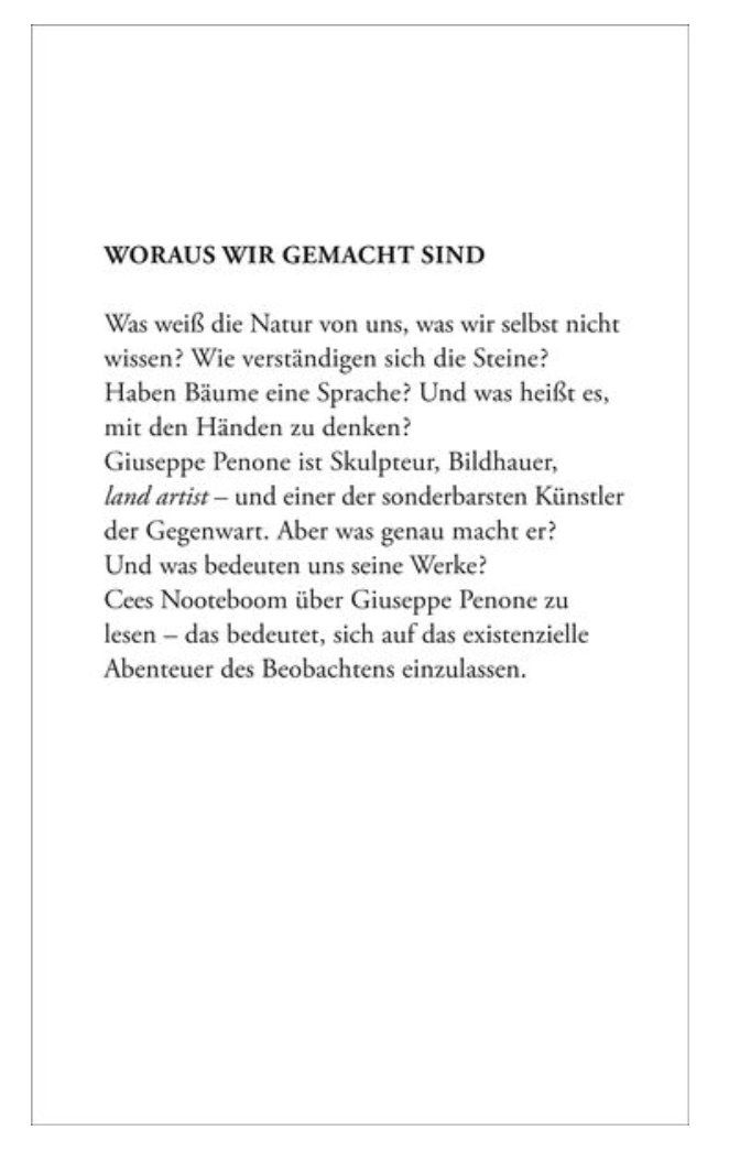Libri: In den Bäumen blühen Steine - Cees Nooteboom – Nuovo (secondo la descrizione) da Frauenfeld venduto da AlphaCentauri_369_ 1