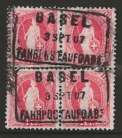 Stehende Helvetia Nr. 91C im Viererblock