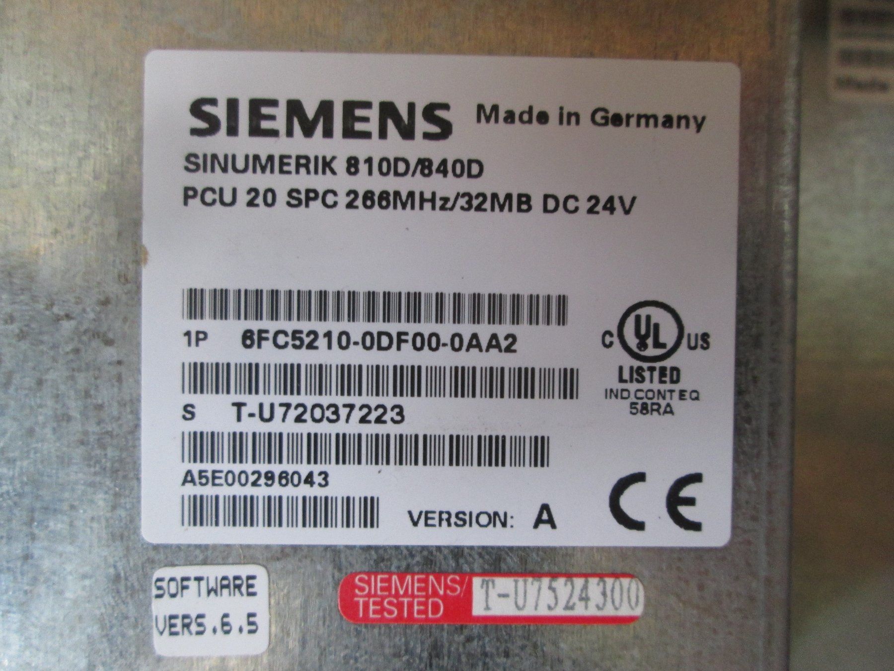 Siemens Elektronikbauteile: Siemens Sinumerik 810D PCU mit Bedienpanel – Gebraucht aus Steffisburg von Schwabis 1
