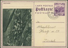 FL - Ganzsache - 1931 - Bildpostkarte • Triesenberg - Mauren