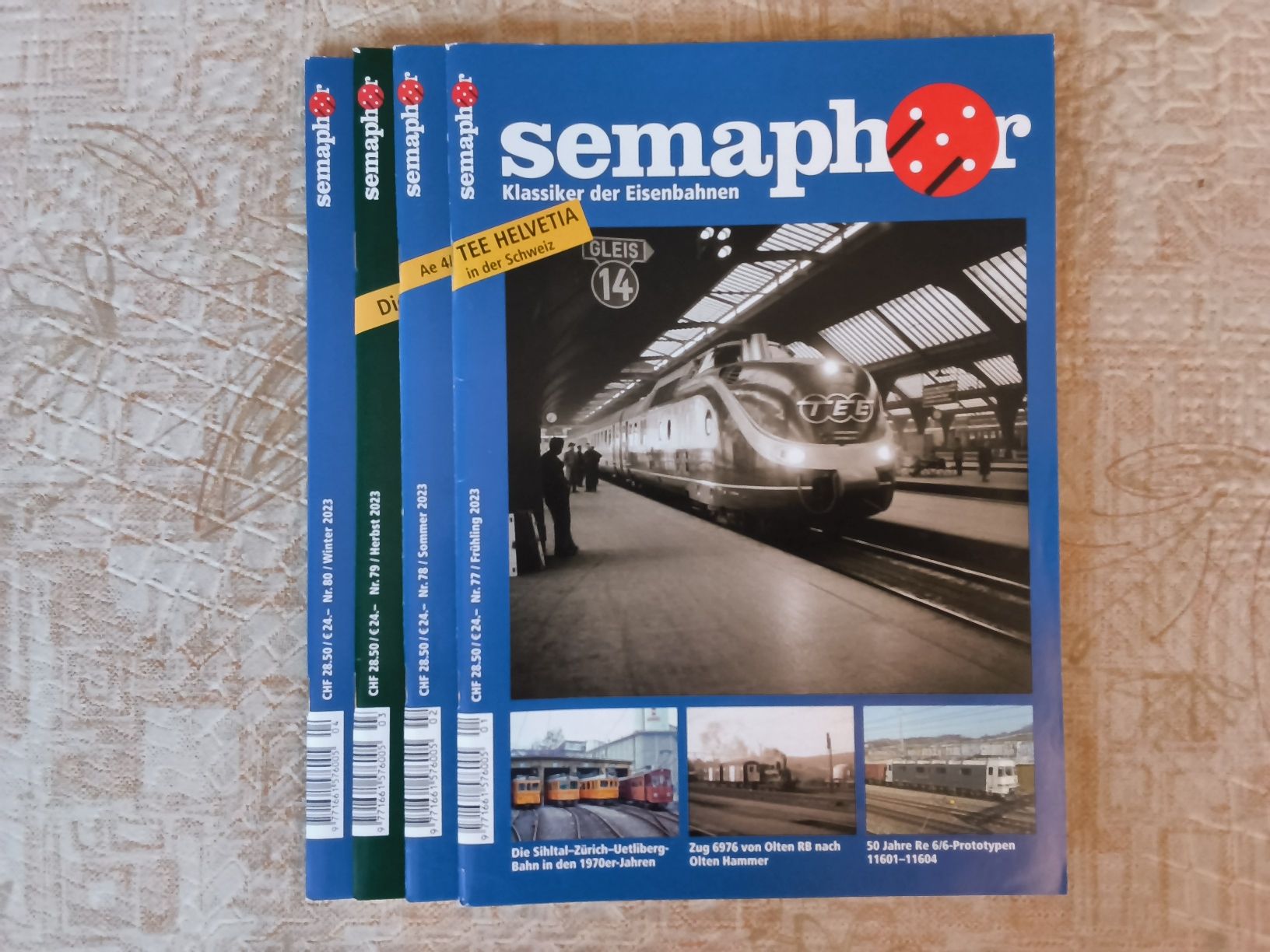 Riviste & Magazine: set 4 Eisenbahn-Hefte Semaphor 2023 – Usato da Hallau venduto da histoiremerveilleuse