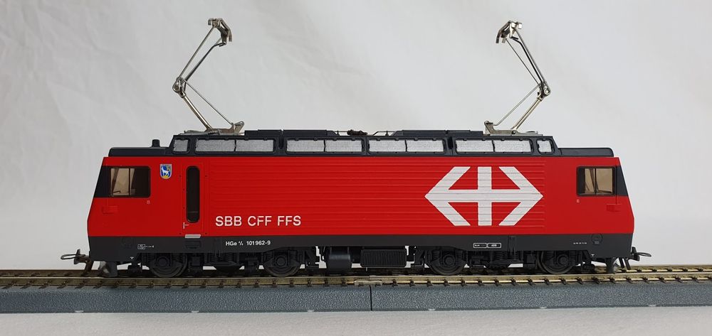 Bemo Modelleisenbahnen: Bemo 1262/402 SBB HGe 4/4 "Hergiswil" analog, OVP – Neu (gemäss Beschreibung) aus Seon von voAllBah 1