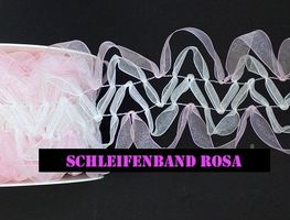 Dekoband Schlaufenband rosa