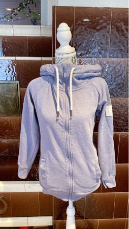 Hoodie mit Reissverschluss💜hellviolett,Gr.Xs/S nr.1