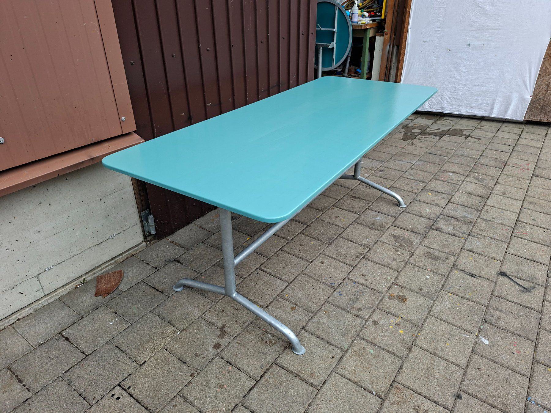 Tische: Klapbare Gartentisch  180cm aus Metal – Gebraucht aus Schaffhausen von meteor7 2