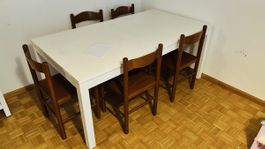 Ikea BJURSTA tisch und 5 Stuhle 