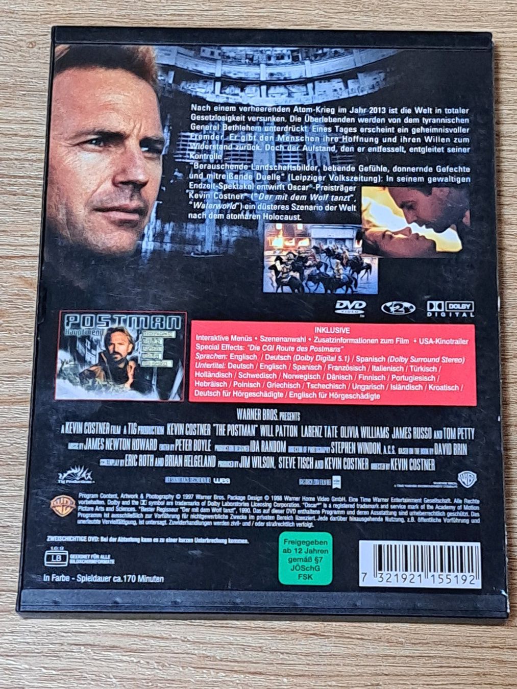 Tutti i DVDs: DVD Postman mit Kevein Costner 1997 – Usato da Unterseen venduto da Kanica 1