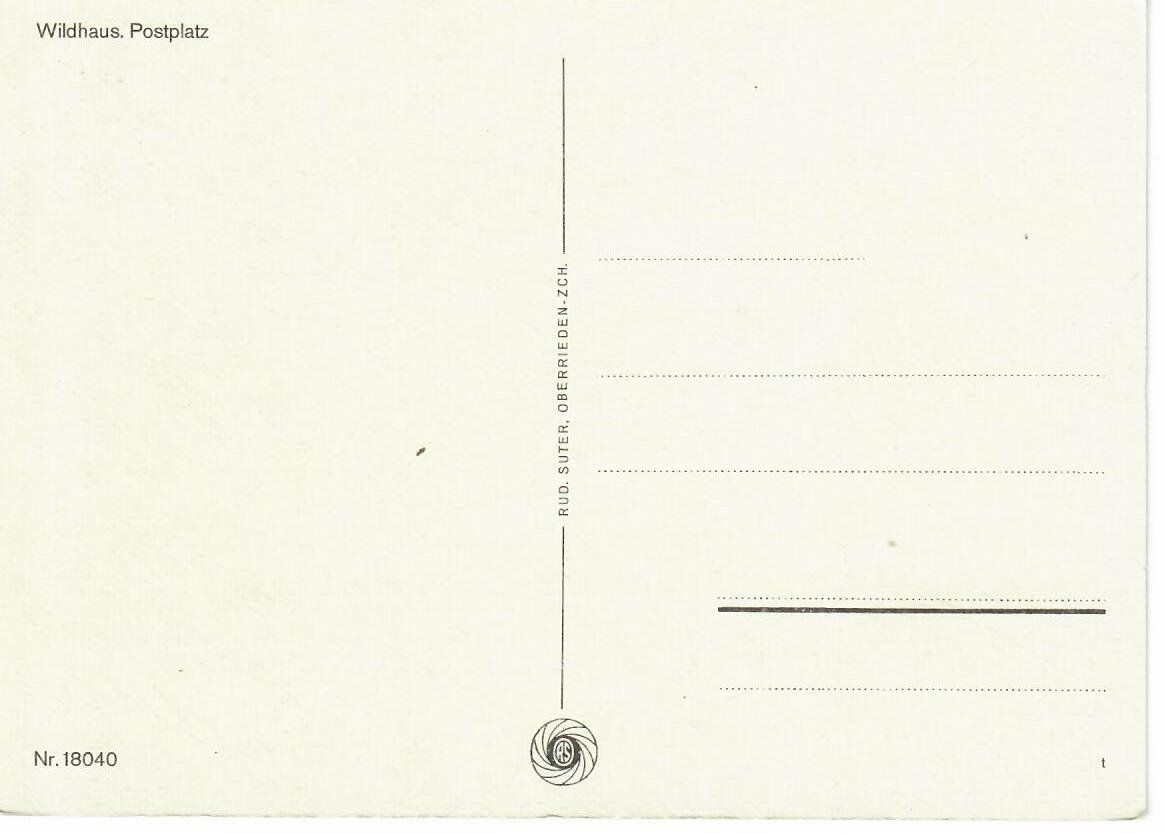 Cartoline postali: Wildhaus Postplatz – Usato da Hochdorf venduto da Ziegel-16 1
