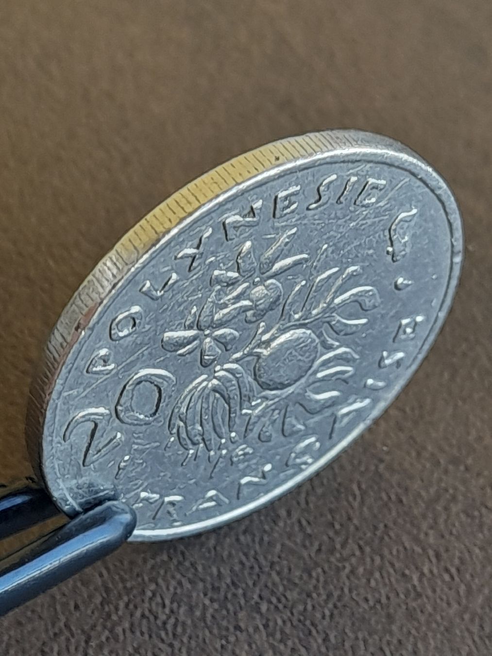 Alle Münzen: 20 francs 1967 Polynesien.  – Gebraucht aus Basel von Basel_20 1