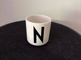 „N“ Design letters Cup Melamine for kids