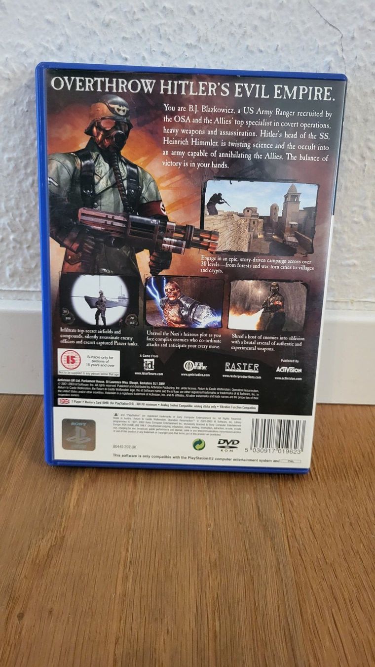 Sony Jeux: PS2 - Return to Castle Wolfenstein – D'occasion à Münsingen par DigitaleSpielecke 1