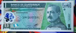 Guatemala 1 Quetzal Polymer UNC