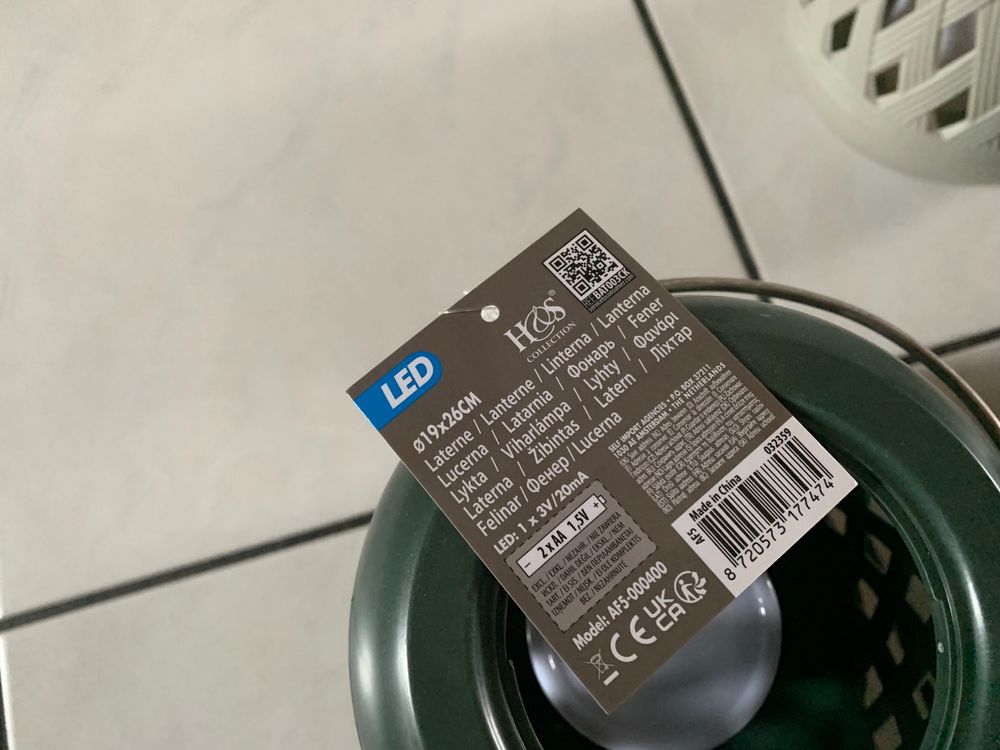 6 GARTEN LATERNEN LED VERSCHIDENE FARBEN OHNE BATTERIEN NEU 5