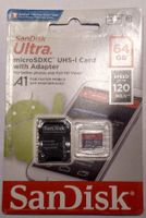 SanDisk micro SD 64GB Speicherkart mit Adapter