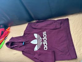 Sweat à capuche Adidas – Taille S – Bordeaux
