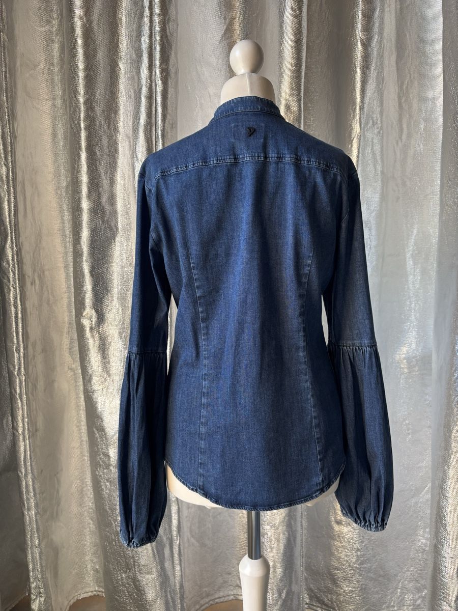Dondup Camicette: DONDUP Bluse Denim Ballonärmel Gr. S – Usato da Ottoberg venduto da toomanydresses 3