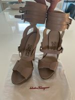 SALVATORE FERRAGAMO Plateau Sandaletten Gr. 6B,  Leder