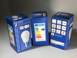 3 Stück LED Leuchtmittel - Kugelform / e14 / 270 Lumen
