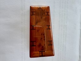 Hermès Paris Rarität! Klammer Holz Optik Vintage 5