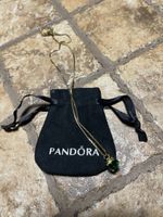 Collana Argento Pandora con pendente verde smeraldo-
