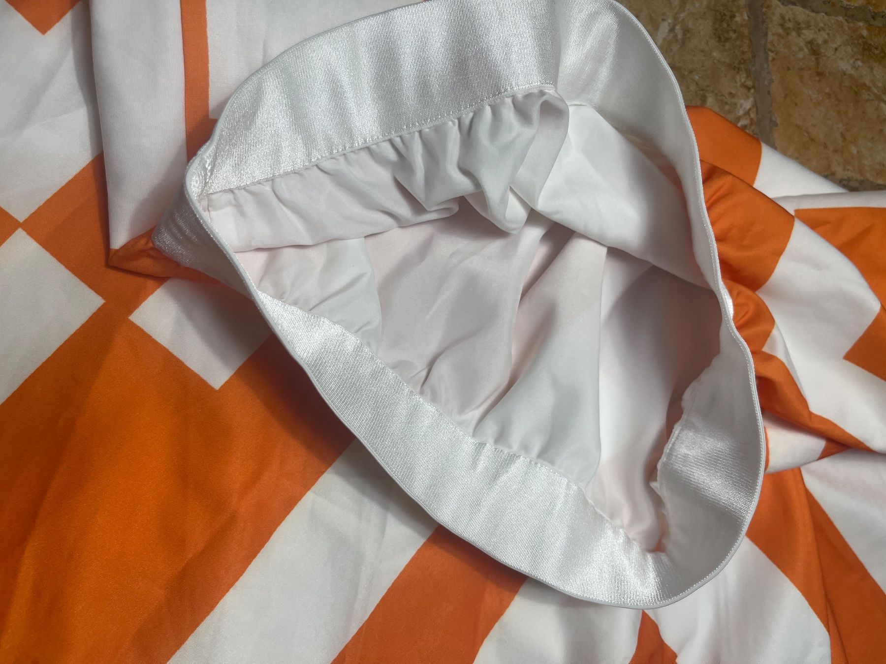 Gonne: Chic Maxi Gonna arancione e bianca a zigzag -estiva – Nuovo e nell'imballaggio originale da Gordevio venduto da LanaZimm 6