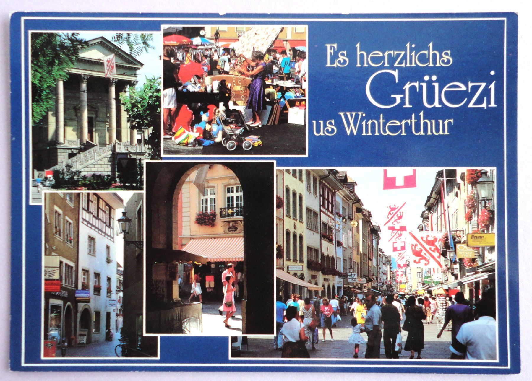 Cartoline postali: Es herzlichs Grüezi us Winterthur – Usato da Fétigny venduto da Billy2miny