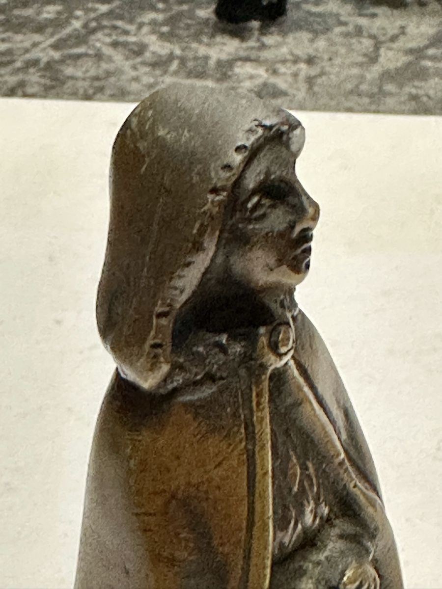 Campanacci mucche: Statuette en bronze, cloche de table. – Usato da Genève venduto da Tom6 4