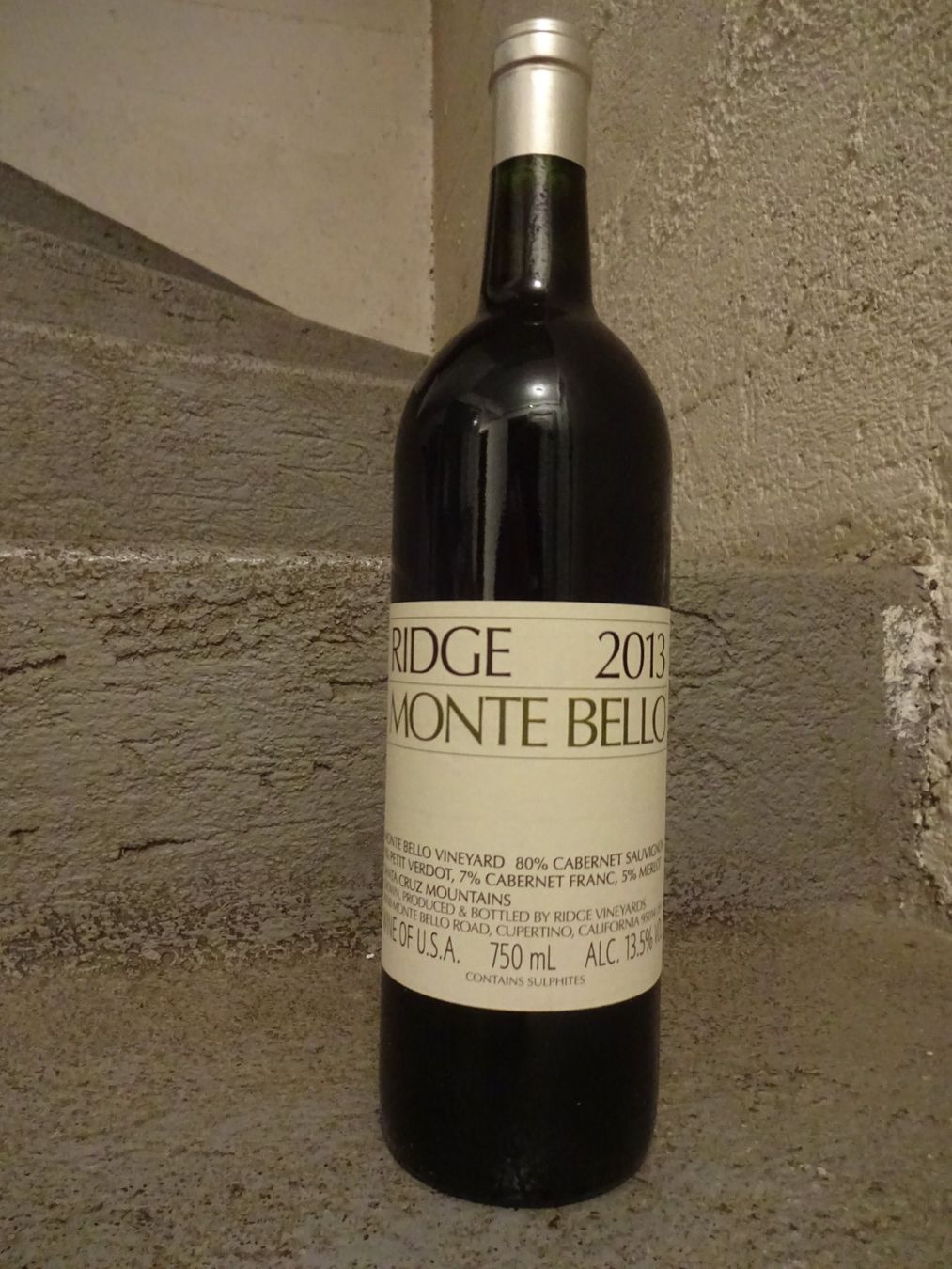 Vino: 100 PP  -  Ridge "Monte Bello"  -  2013 – Nuovo (secondo la descrizione) da Cham venduto da mktreasure
