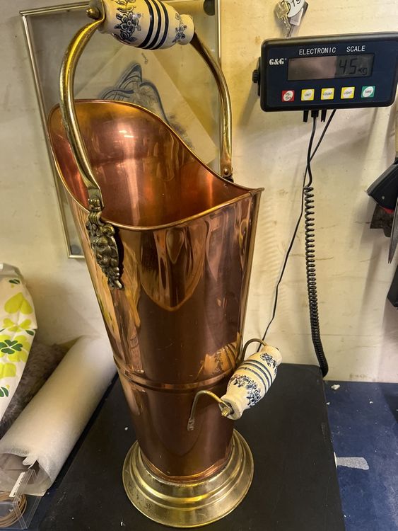 Krug Aus Reinem Kupfer Mit Deckel, Großer, Gehämm Produktbild-Vorschau 10