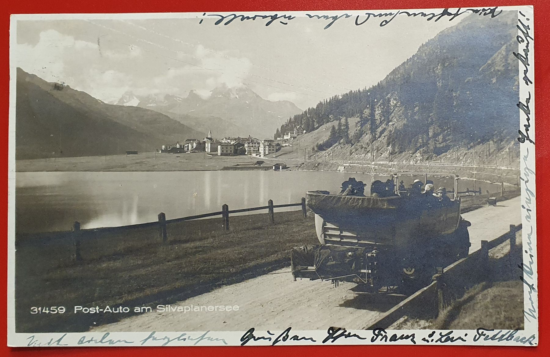 Cartoline postali: Postauto am Silvaplanersee 1924 – Usato da Kreuzlingen venduto da Rschweiz1