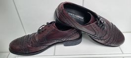 Bordeauxfarbene Dolce & Gabbana Schuhe, Gr. 40