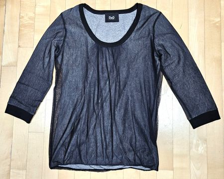 D&G Shirt Schwarz Grösse S/M, Netz-Optik
