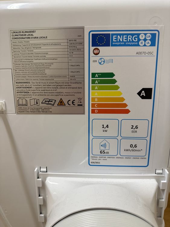Klimageräte: Ayce Klimagerät A007G-05C | 5000 BTU – Gebraucht aus Niederhasli von noe_sg7s 3