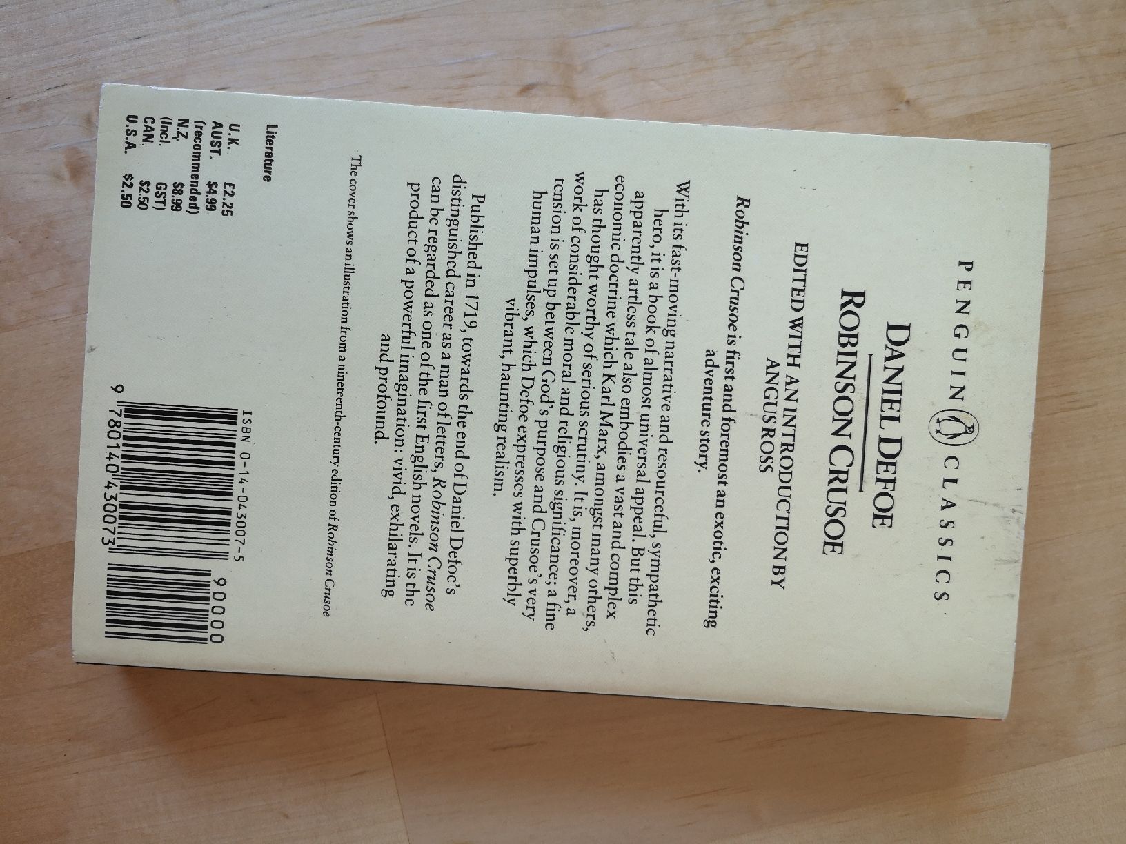 Libri: Robinson Crusoe von Daniel Defoe Penguin Classics – Nuovo (secondo la descrizione) da Brig venduto da Tucan_52wm 1