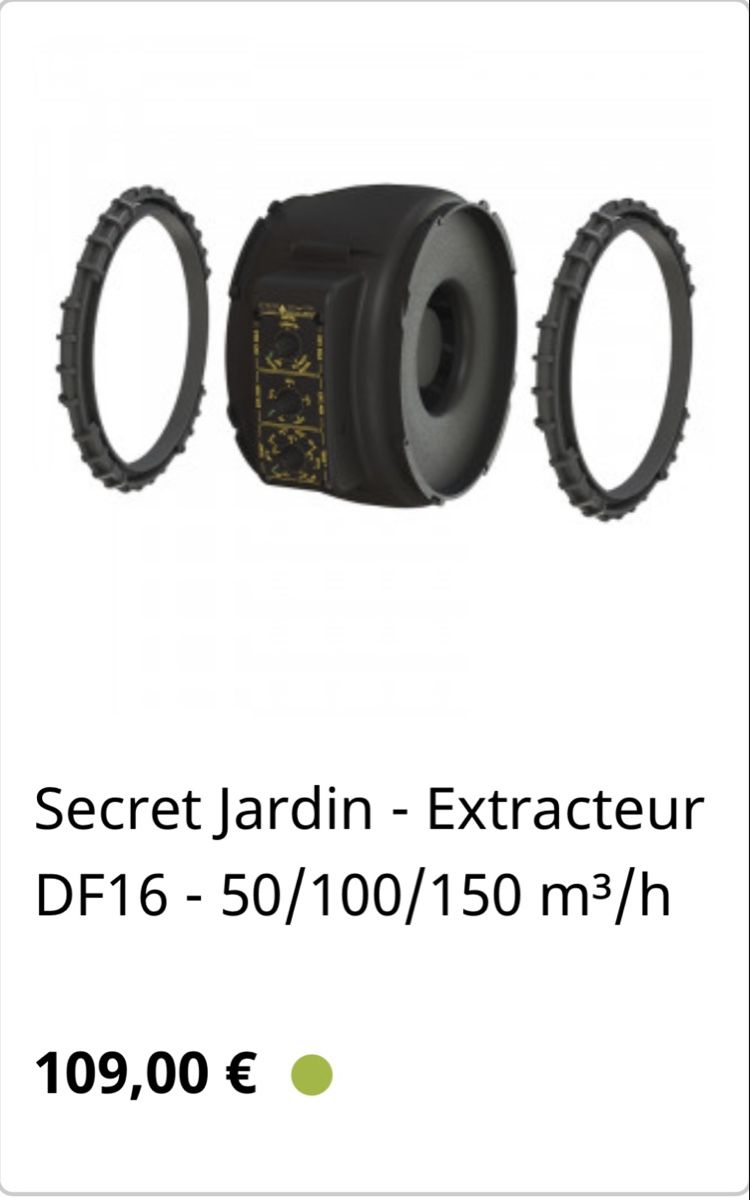 Homebox Altro: Extracteur Secret Jardin DF16 T – Usato da Vernier venduto da NextLife