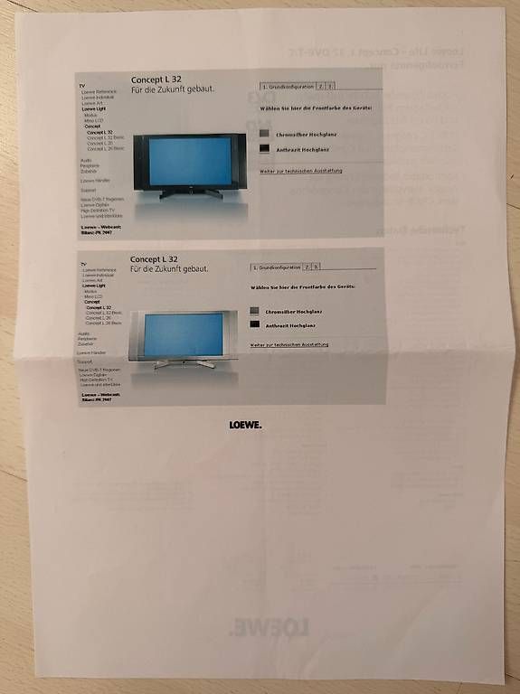 Loewe Televisori: Loewe Fernseher Concept L32 DVB-T/C – Usato da Schindellegi venduto da Moom1402 2