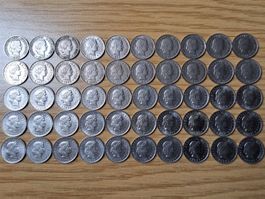 5 Rappen 1885/1979 - Lot 50 Stück!