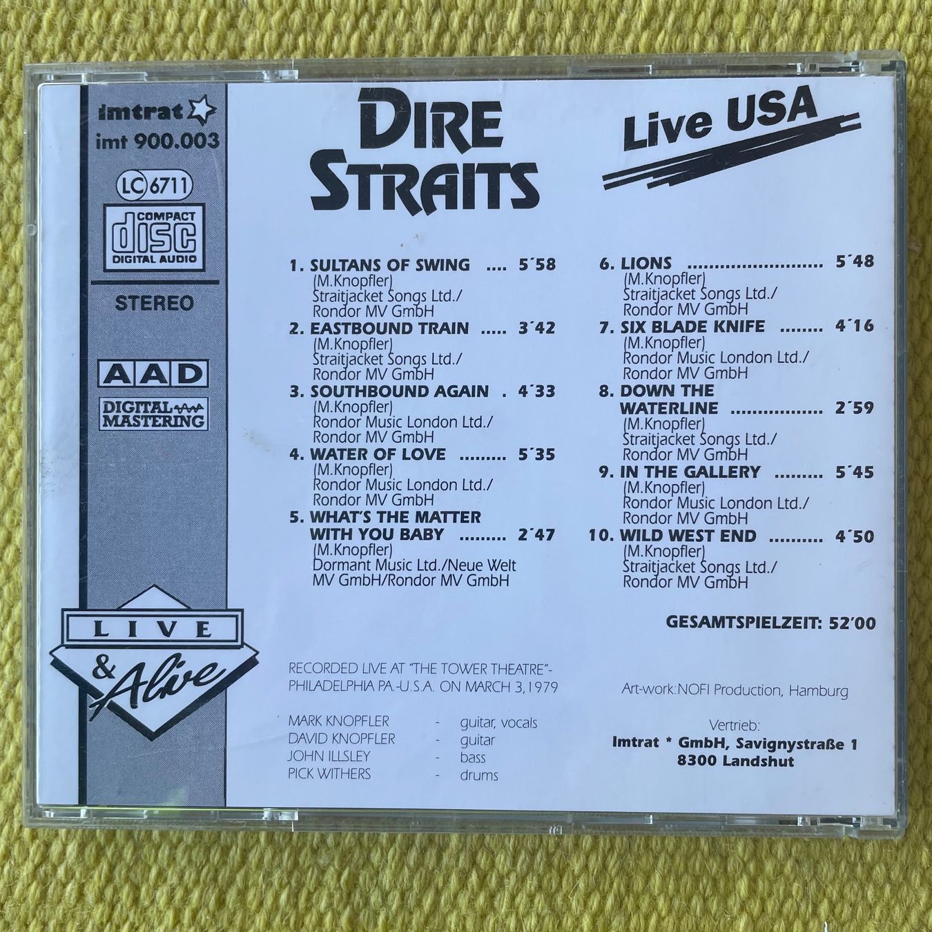 CDs: DIRE STRAITS-LIVE &ALIVE – D'occasion à Rorschacherberg par CD-Roli 1