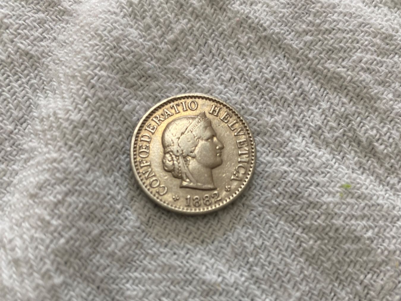 Tutti le monete: 5 centimes/rappen 1882 – Usato da Nyon venduto da Ilmi09