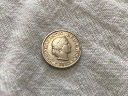 5 centimes/rappen 1882
