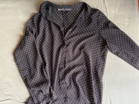 Chemise noire transparente Zara