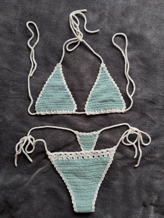 Häkel Bikini Set (String) handgemacht - grosse S