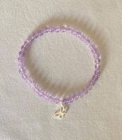 Edelstein Armband Lavendel Amethyst mit Silber auf Mass