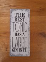 Deko Schild "Gin Tonic", Vintage Blechschild, Top Zustand