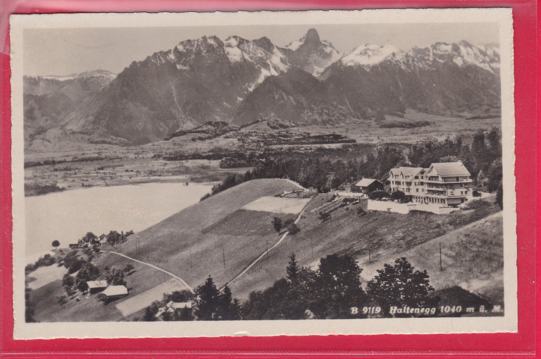 Cartoline postali: HALTENEGG 1040m, 4.8.1949 – Usato da Oberrieden venduto da Gebirgsstelze