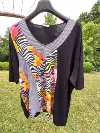 Buntes Shirt von Monteverdi Gr. 52