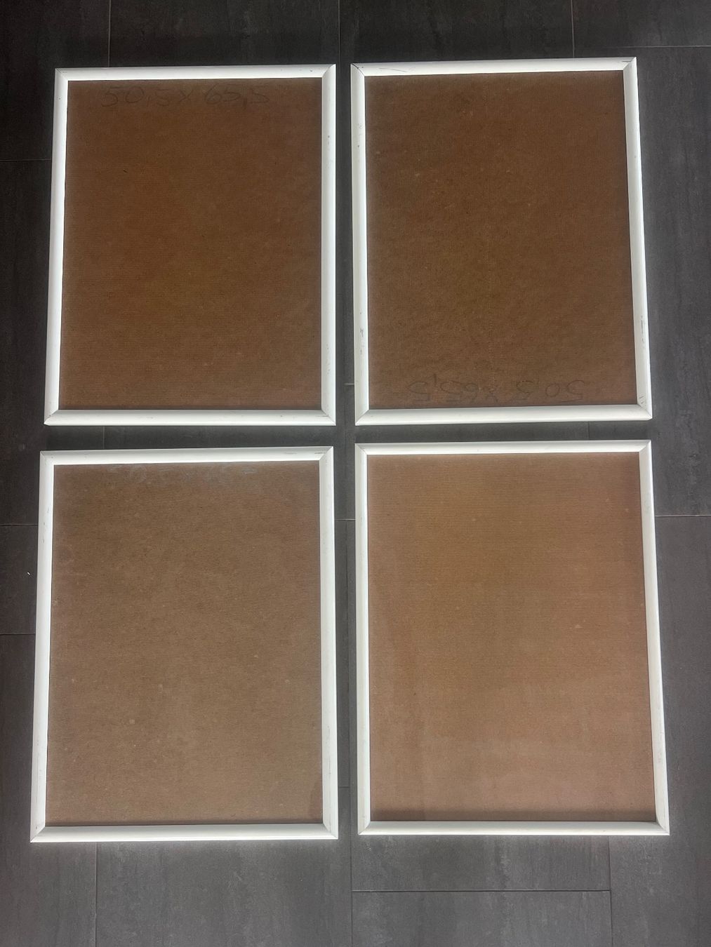 Cornici: 4 identische Aluminiumrahmen, nielsen – Usato da Rain venduto da Pic-Ass 1