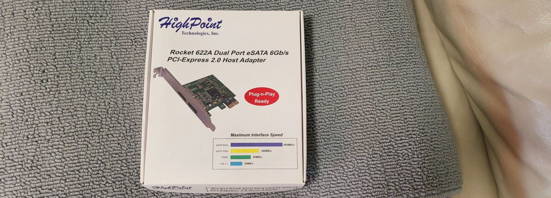 Laufwerke & Adapter: HighPoint Rocket 622A Dual Port eSATA PCIe Adapter – Neu und originalverpackt aus Konolfingen von noie